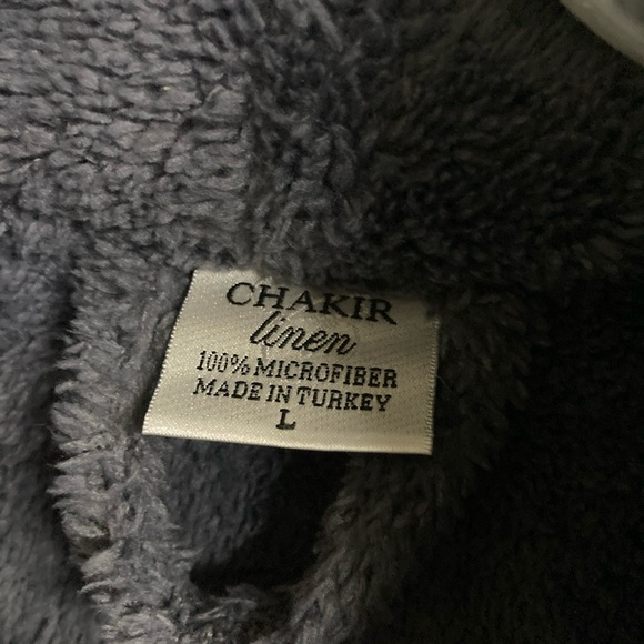 Chakir linen bath robe Gray - Picture 8 of 9